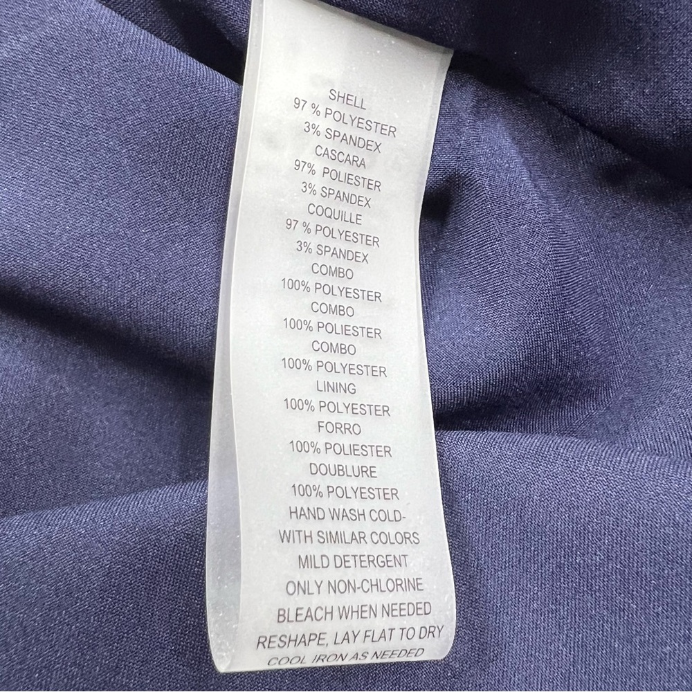 Vince Camuto Signature Stretch Crepe Sheath Dress 14 Chiffon Balloon Sleeve - Picture 11 of 12